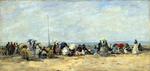 欧洲12-19世纪油画二_BOUDIN, Eugene - Beach Scene, Trouville